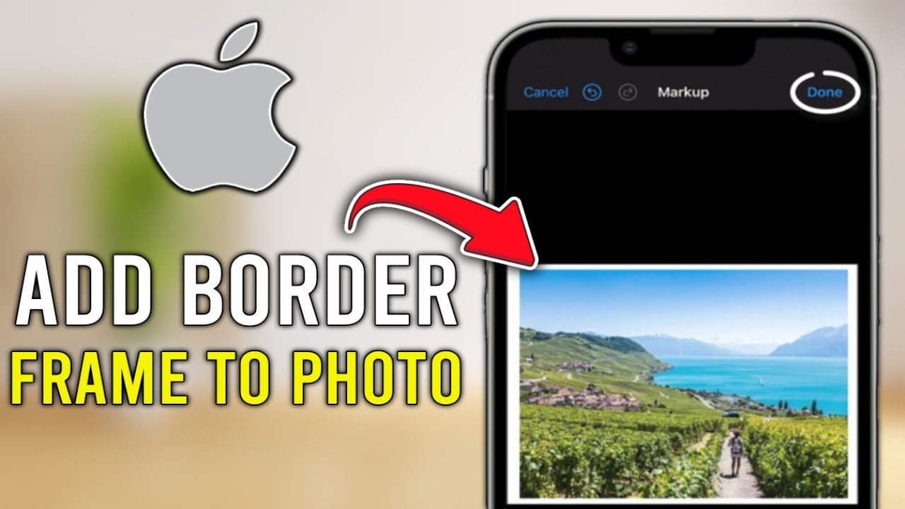 How to Add a Border Frame to Photos on iPhone for Free - Full Guide (Tutorial)