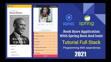 Book Store Application With Spring Boot And Ionic | Full Stack
