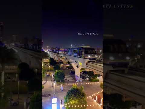 Monorail to Atlantis Palm 🌴 Jumeirah Dubai @VisitDubai #dubai #atlantis #palmjumeirah