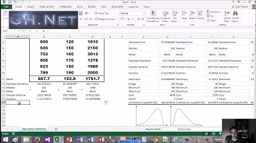 Stats101 - Tutorial 1 - Descriptive Statistics with Excel