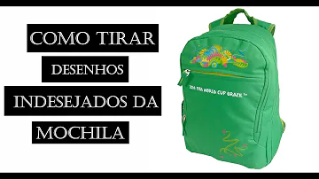 Como tirar escrita de mochila?