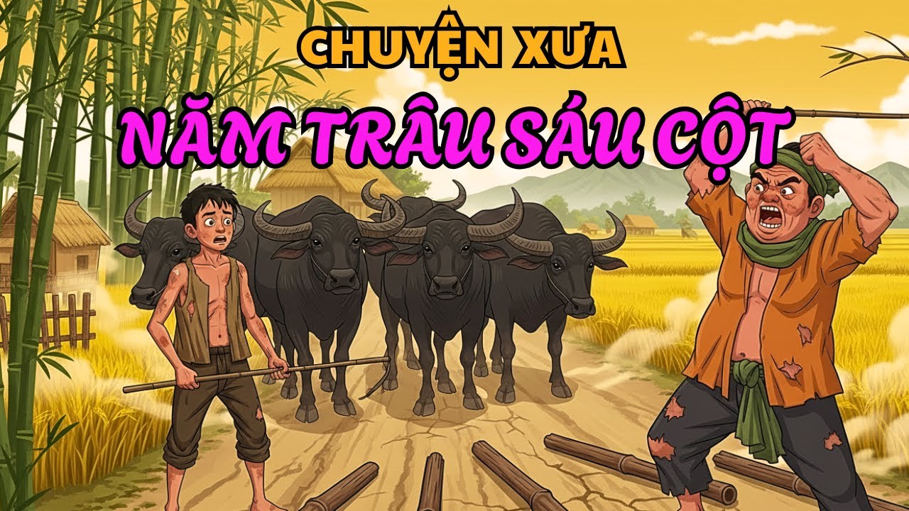 Chuyện Xưa : Truyền Thuyết Năm Trâu Sáu Cột - Bài Học Đắt Giá Về Lòng Tham