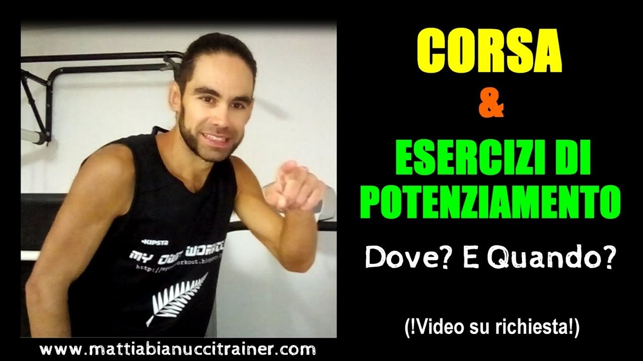 Esercizi di POTENZIAMENTO per la CORSA: Dove e Quando - YouTube