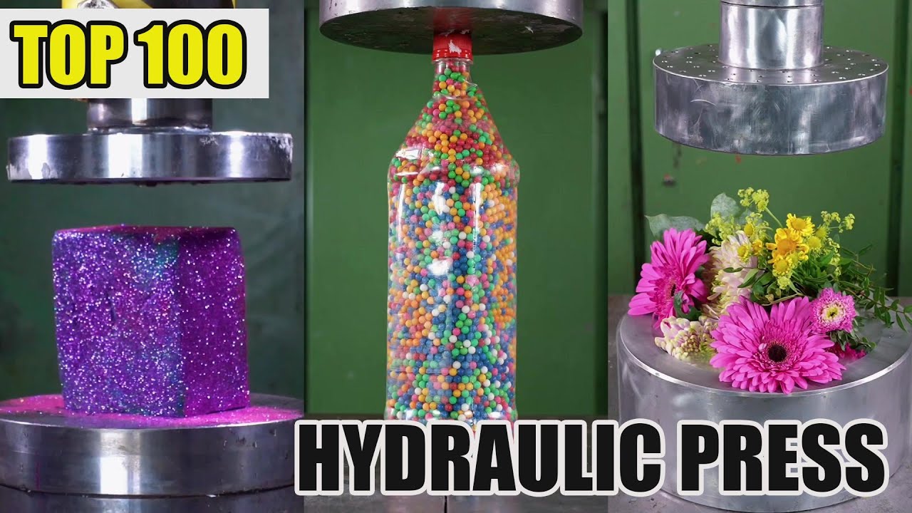 Top 100 Most Satisfying Hydraulic Press Crushes | Ultimate Crushing Moments Compilation #asmr