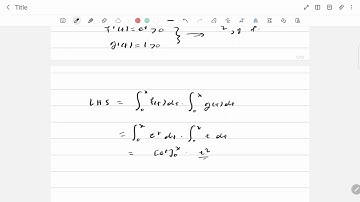 Chebyshev integral inequality, an example.