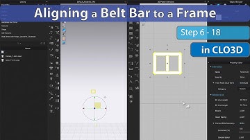 6 How to Align a Belt Bar to a Frame in CLO