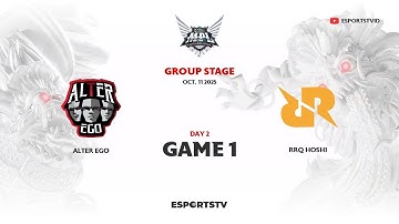 Alter Ego vs RRQ Hoshi GAME 1 MPL ID S16 | RRQ VS AE ESPORTSTV