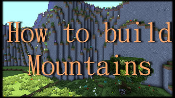 Minecraft How to build Realistic Mountains using World Edit Terraforming by hand fun build tutorial