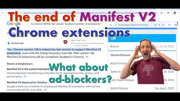 Chrome removes Manifest V2 extensions. Here