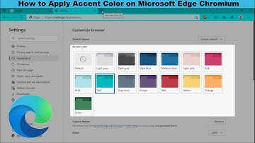 How to Enable & Use Accent Color in Microsoft Edge Chromium Browser on Windows