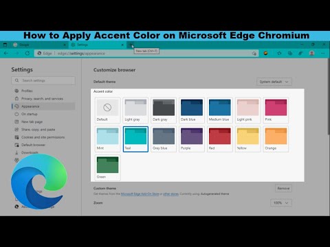 How to Enable & Use Accent Color in Microsoft Edge Chromium Browser on Windows