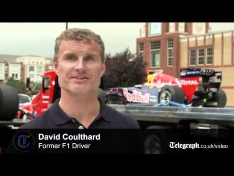 David Coulthard drives F1 car at 190mph through Lincoln Tunn