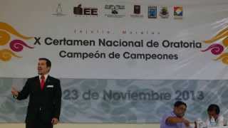 Daniel Emmanuel Trujillo Soto de Jalisco Discurso Democracia en México Campeón de Campeones 2013