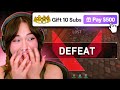 gifting 10 subs for every loss...
