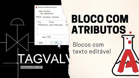 Como Criar Blocos com Atributos no AutoCAD