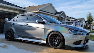 Lancer Rainbow Metallic Wrap Job (DIY Vinylfrog)