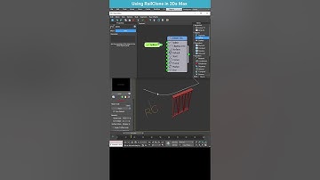 Creating Balcony Railings with RailClone in 3ds Max #shorts #3dsmax #railclone #line