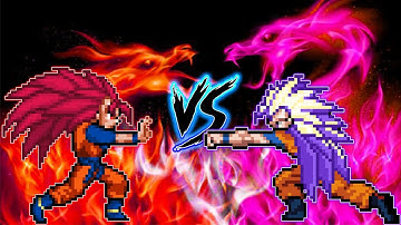 😨FUTURE GOHAN SSJ GOD VS GOKU ULTRA EGO SSJ3 IN JUMP FORCE MUGEN