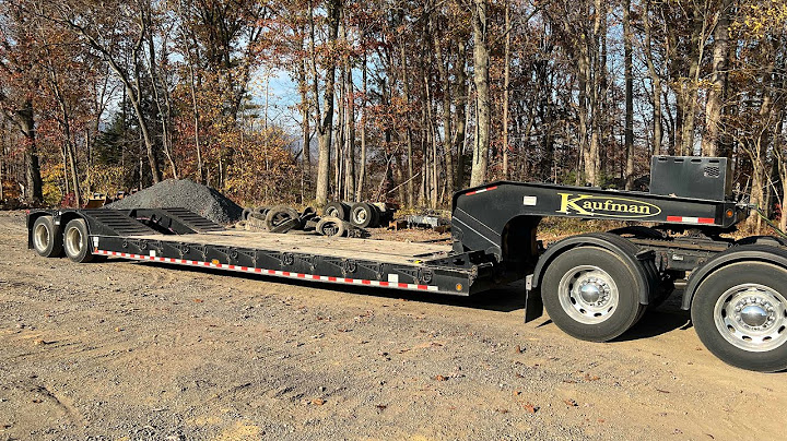 35 Ton Kaufman Lowboy Trailer 3 year review!