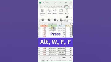 How To Freeze 1st Row & Column in Excel |  Excel Tips & Tricks #excelshortcuts #excel #dataentrytips