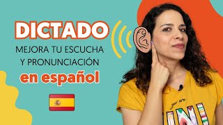 DICTADO en ESPAÑOL: ¿Puedes hacerlo sin errores? || Mejora tu escucha en español