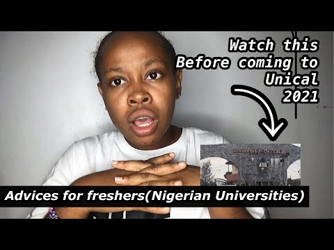 WATCH THIS BEFORE COMING TO UNICAL 2021 | Advice for freshers in a a Nigerian University