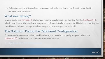 Tackling the Non-Responsive Checkbox Issue in Shiny Apps