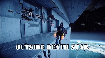 Outside the Death Star: Map Exploration Star Wars Battlefront II (no boundaries mod)
