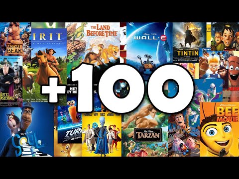 افضل 100 فيلم انيميشن في التاريخ | احلى أفلام الكارتون