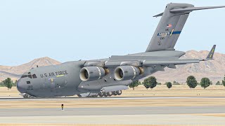 WORST C-17 Emergency Landing With Nose Gear Up | X-Plane 11