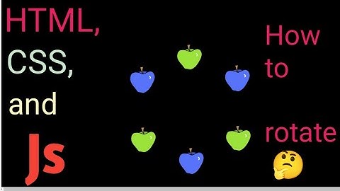 How to rotate image in circular path using HTML, CSS and JS