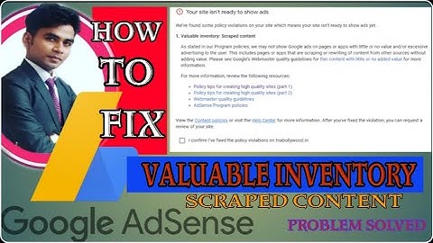 Google Adsense | Valuable Inventory Scraped Content Fix | Live Proof