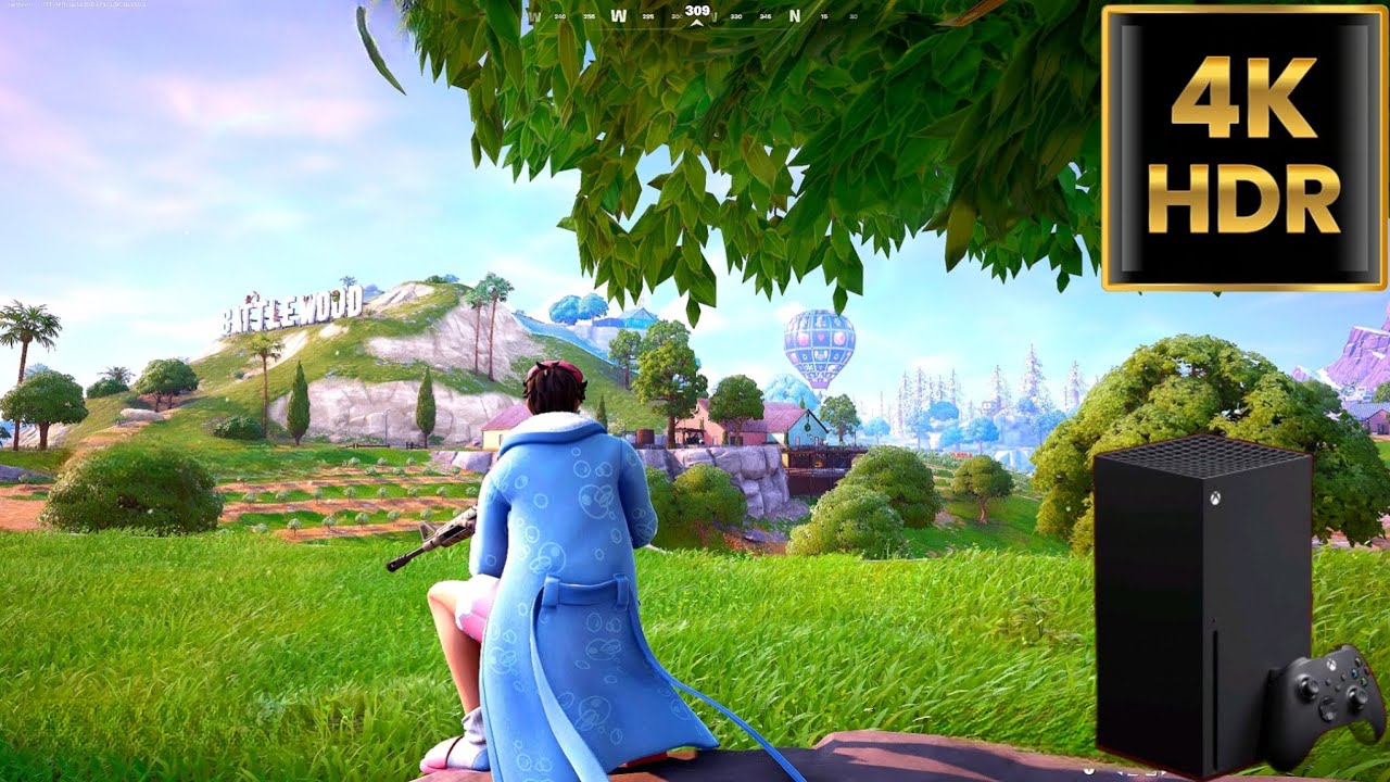 Fortnite game 4K60FPS Bathhouse Swimmer Skin