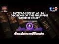 COMPILATION OF LATEST DECISIONS OF PHILIPPINE SUPREME COURT 2024 