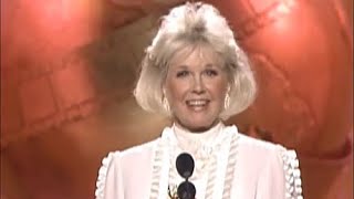 Doris Day Cecil B DeMille Award Golden Globes 1989 Clint Eastwood, James Garner, George Hamilton