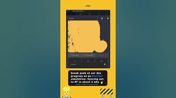 Sneak Peek 01 — Motion-4 Emitter — (M⁴) #shorts