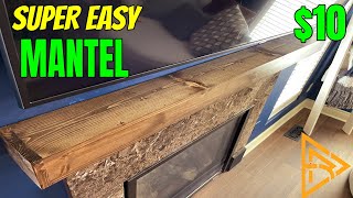 HOW TO MAKE AN AFFORDABLE RUSTIC MANTEL/SHELF | Super Easy $10 DIY Solid Wood Plans | 2021 by Watch Erick 4,116 views 3 years ago 10 minutes, 15 seconds