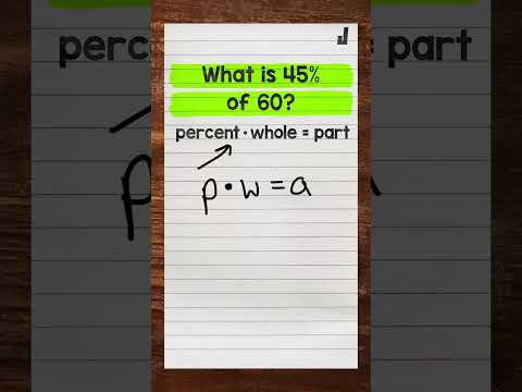 Solving Percent Problems Using the Percent Equation (Finding the Part)