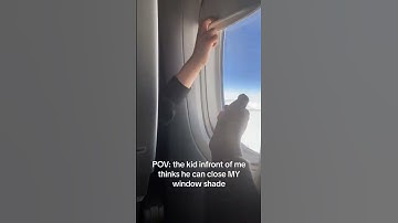 POV: The Kid in Front of Me Tries to Close My Window Shade || ViralHog