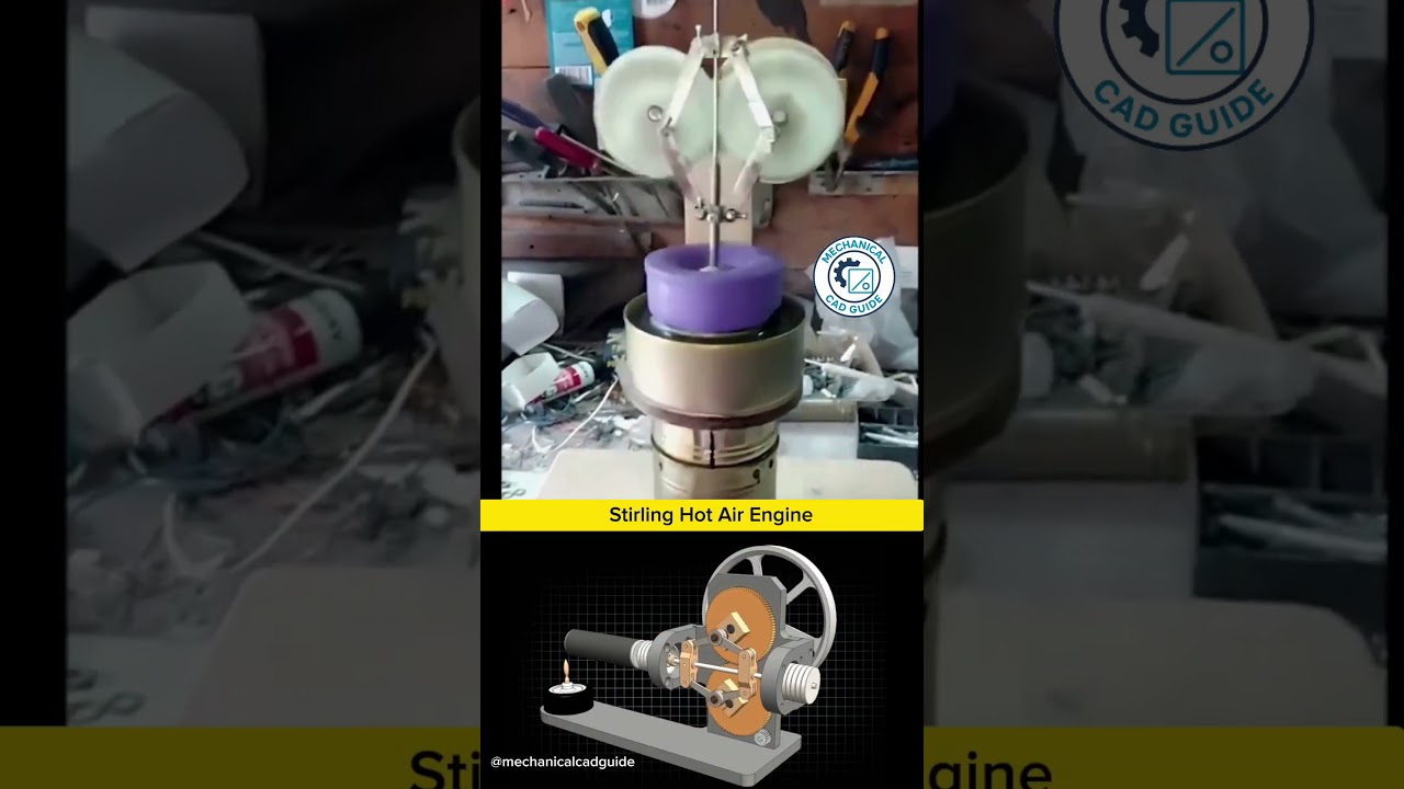 Stirling Hot Air Engine  