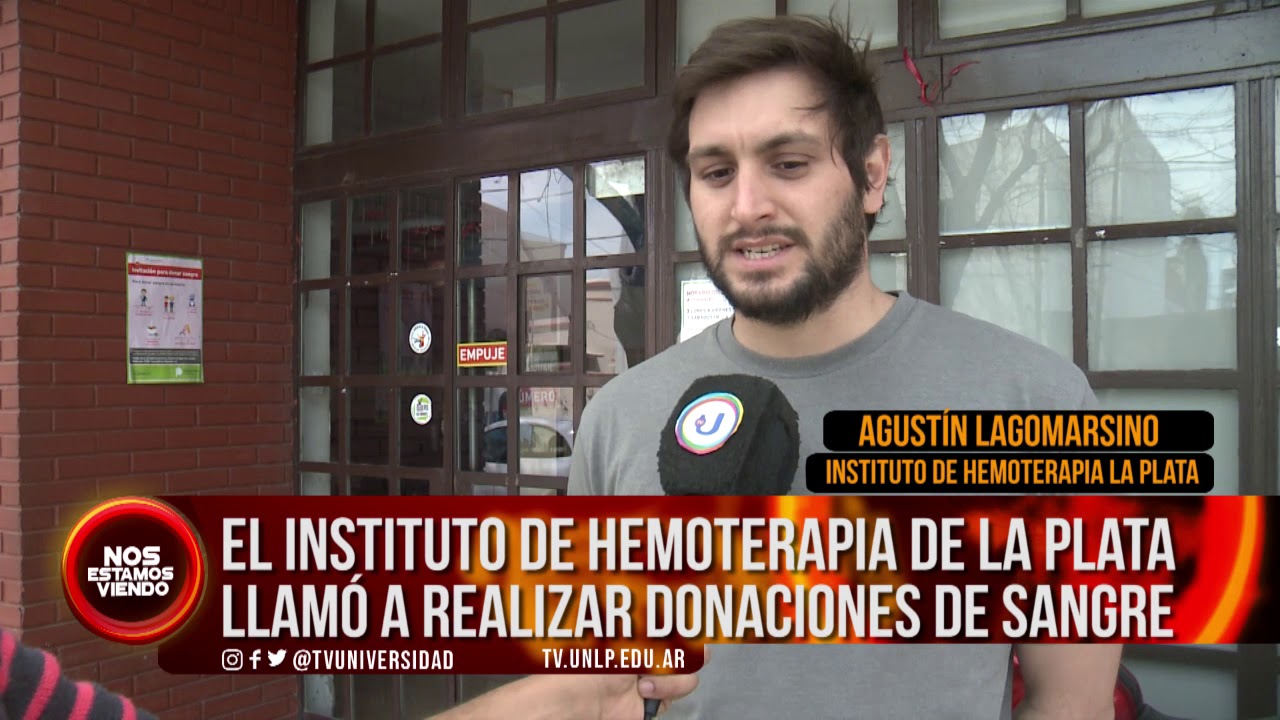 universidad nacional de la plata brasileiros #NEV |EL INSTITUTO DE HEMOTERAPIA DE LA PLATA LLAMÓ A REALIZAR DONACIONES DE SANGRE