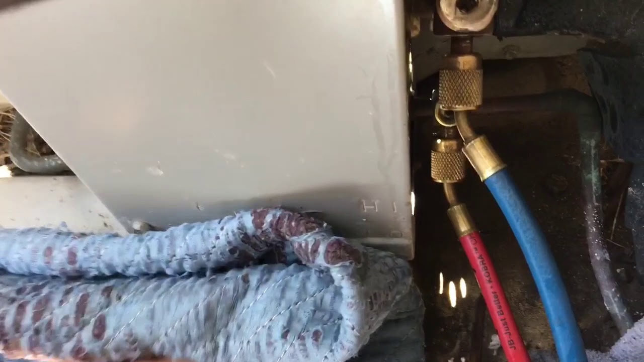 R22 Air conditioner with a Freon leak. Leak repaired. Converted to R