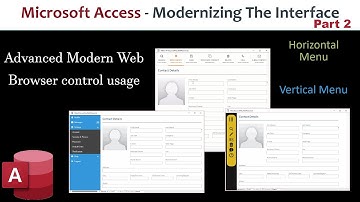 Microsoft Access - Modernizing The Interface - Part 2