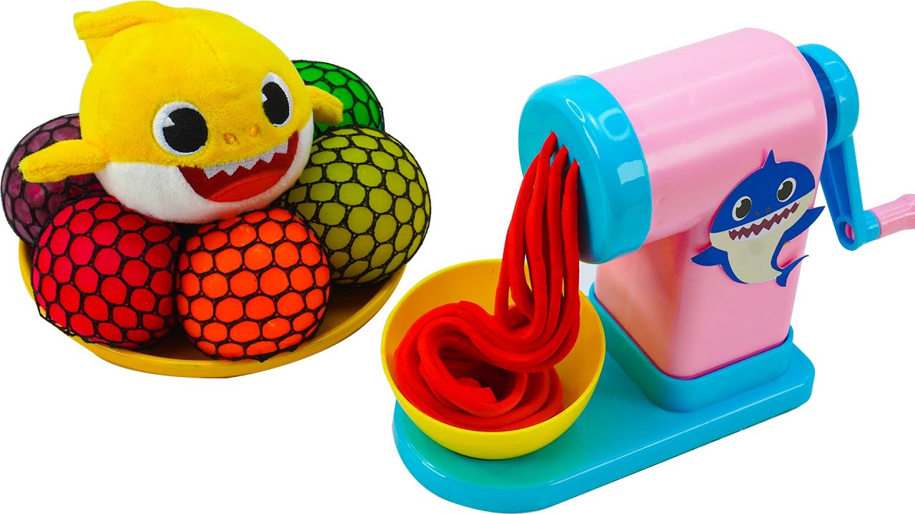 ASMR Video | How To Make Rainbow Kinetic Sand Balls with Playdoh Noodle & Cutting ASMR | Magic Color