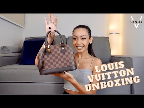 I GOT IT😃 UNBOXING Louis Vuitton Alma BB Damier Azur 