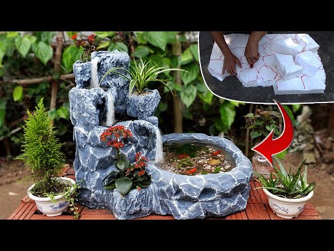Video Cách Làm Bể Cá - Thác Nước Đơn Giản Mà Đẹp Từ Xốp và... - youtube