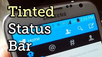 Tint Your Status Bar to Blend in with Different App Colors - Samsung Galaxy Note 2 [How-To]