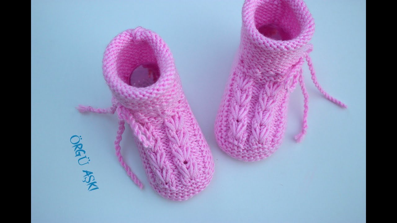 Buğday Başağı Modelli Bebek Botu Anlatımı - YouTube