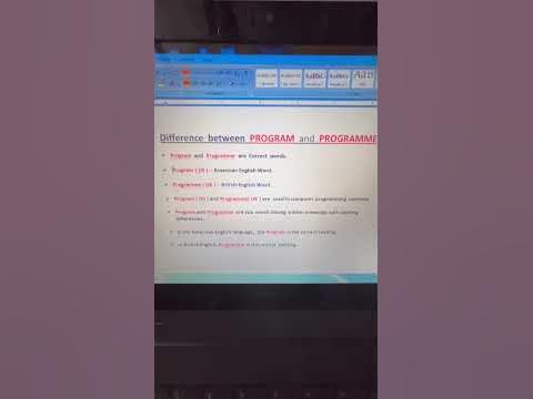 Difference between PROGRAM and PROGRAMME #education #structure # ...