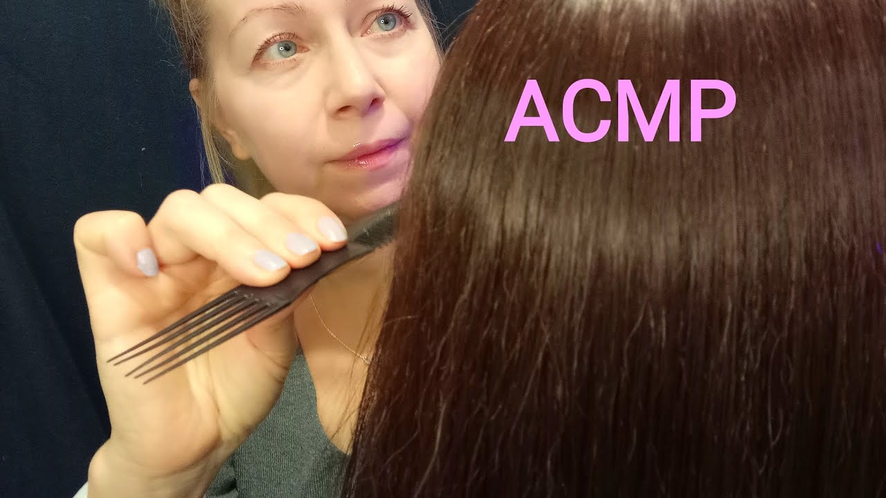 АСМР Подстригу кончики волос .Шёпот